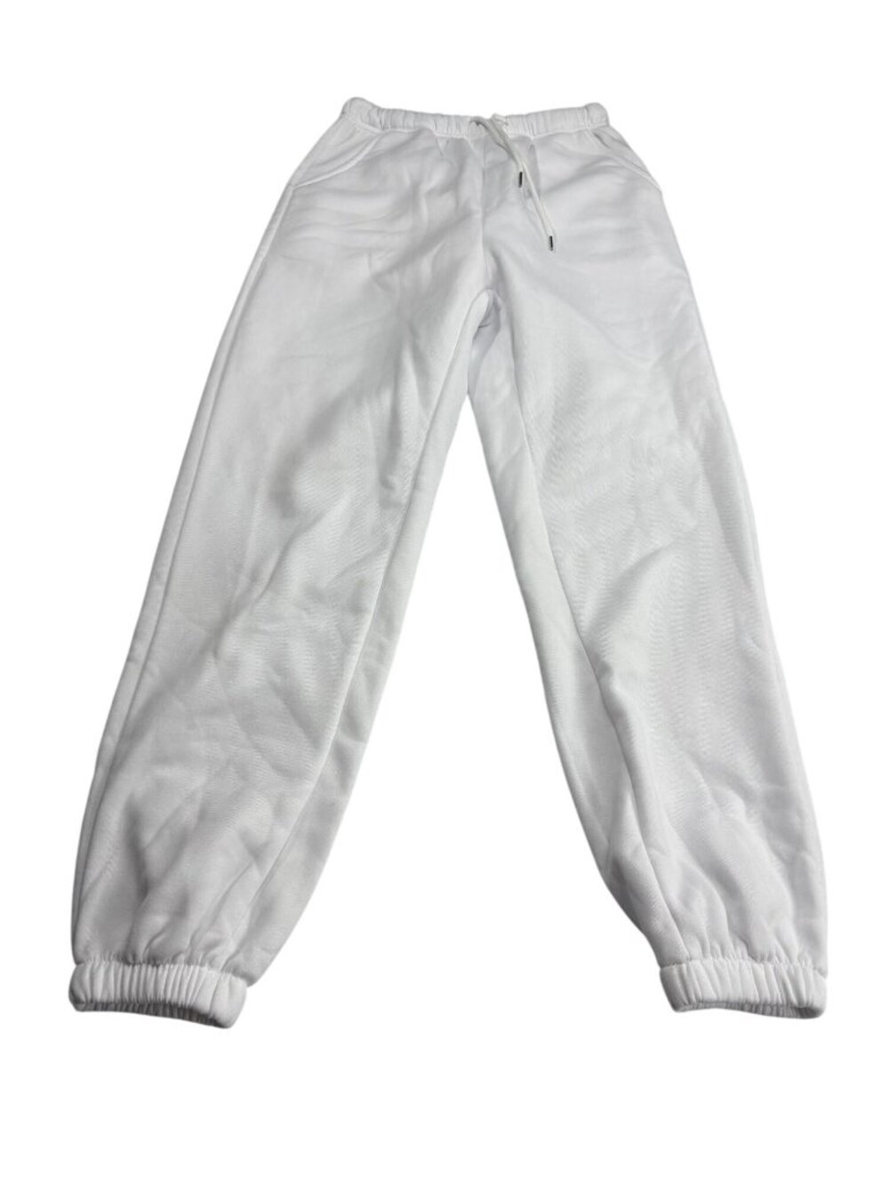 Shein White Jogger-Style Sweatpants Womens Small Lightweight